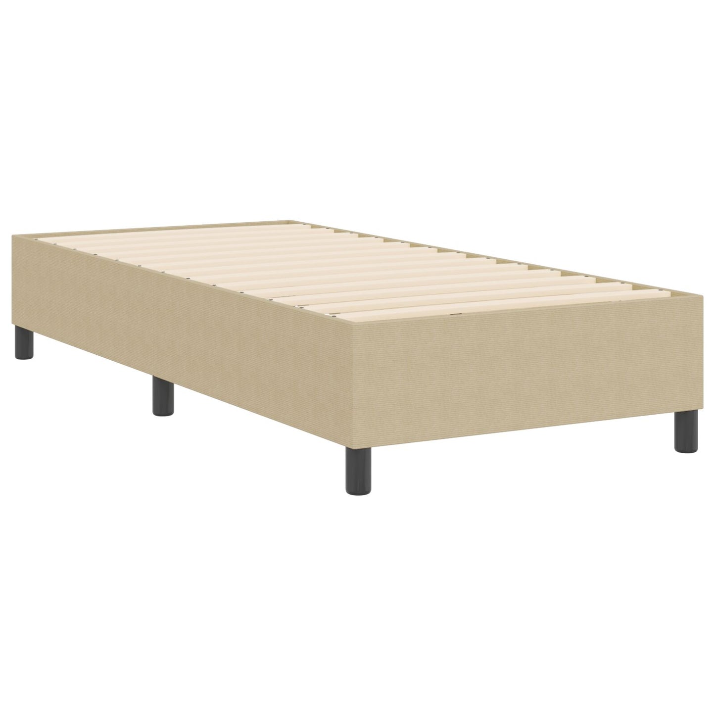 Boxspring Bed Corduroy Stof Lichtgroen grijs 80 x 200 cm
