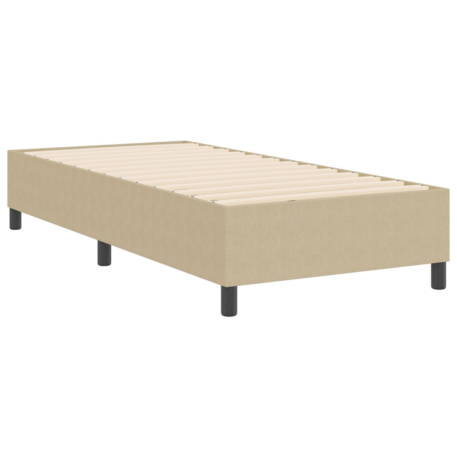 Boxspring Bed Corduroy Stof Lichtgroen grijs 80 x 200 cm