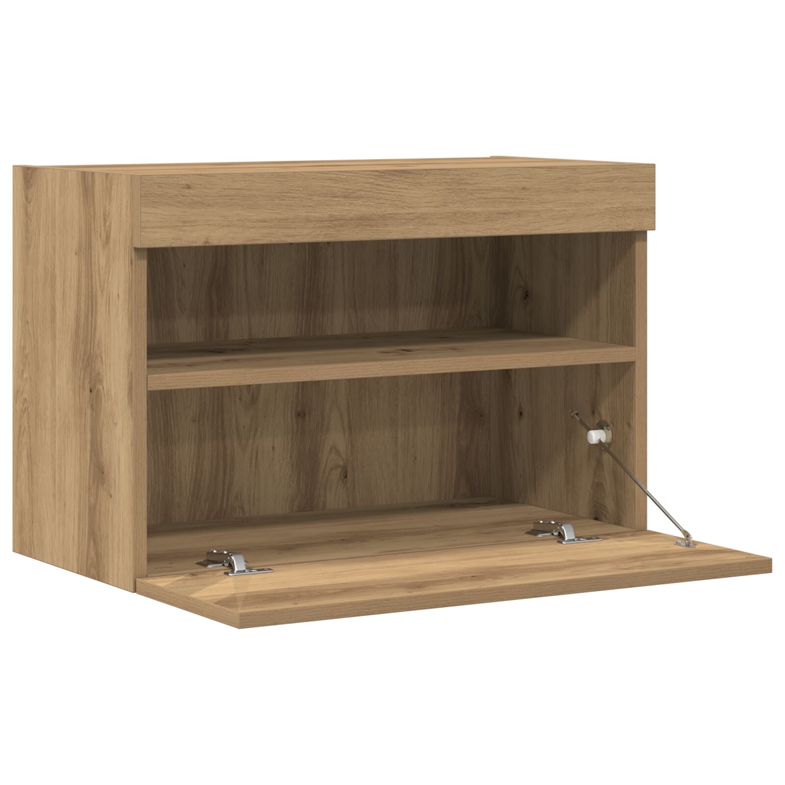 Tv Wandkast Met Led Verlichting Ambachtelijk Eiken 1 Artisan eiken