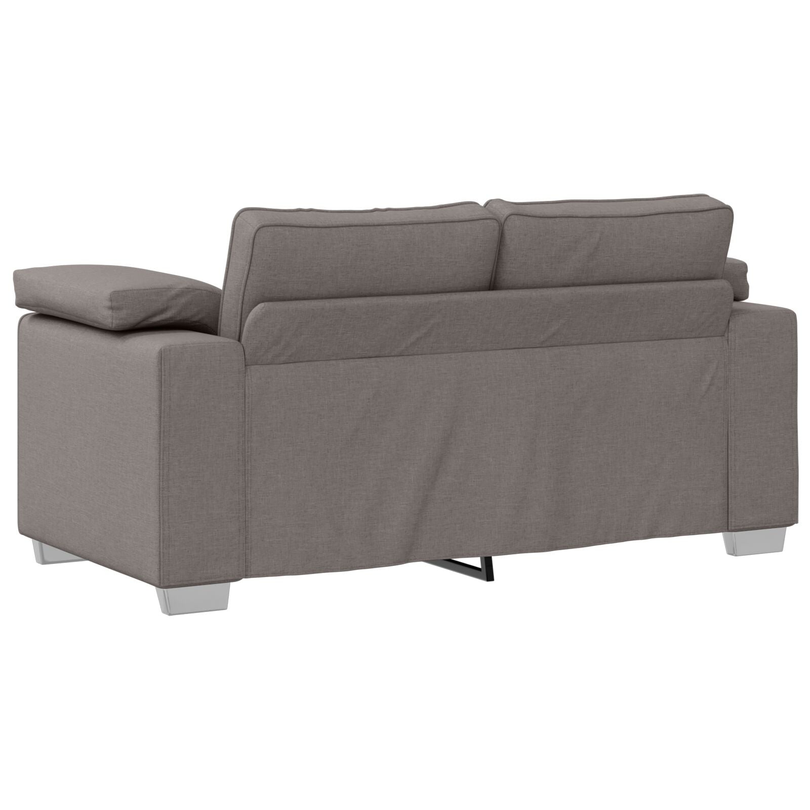 3-Delige Bankset Met Kussens In Taupe Stof