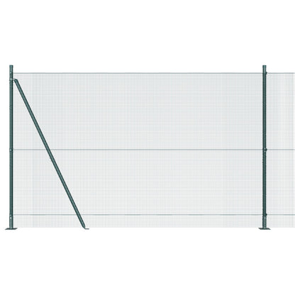 Gelaste Draadhek Met 13 Flens Posten Groen 1.6X25 M Staal Gegalvaniseerd Staal