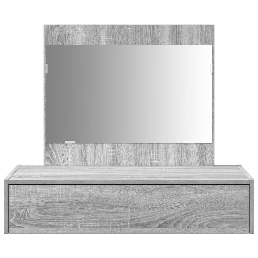 Wandgemonteerde Kaptafel 83 x 40 x 70 cm Grijze sonoma zonder LED
