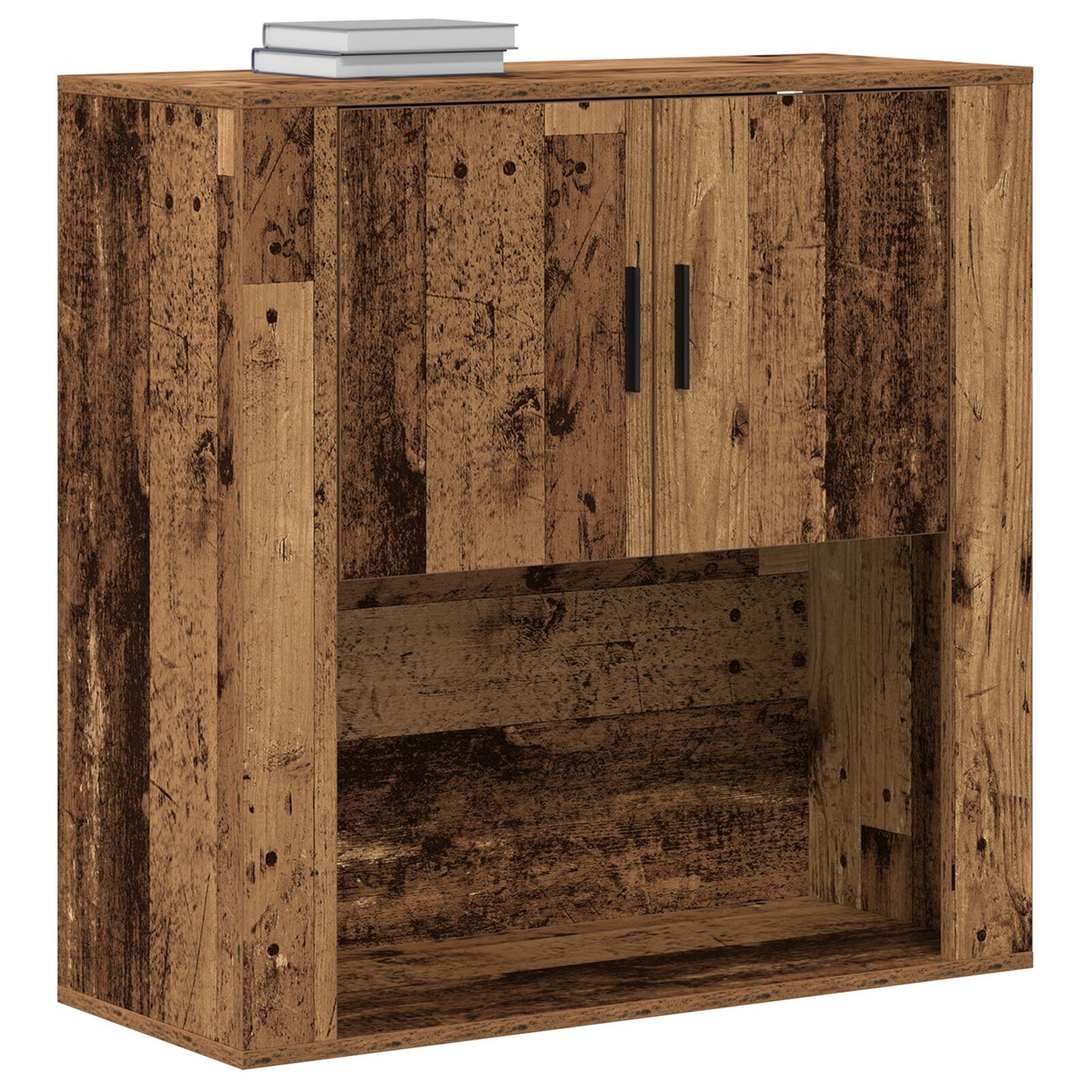 Wandkast 80X33X80 Cm Geengineerd Hout Oud hout