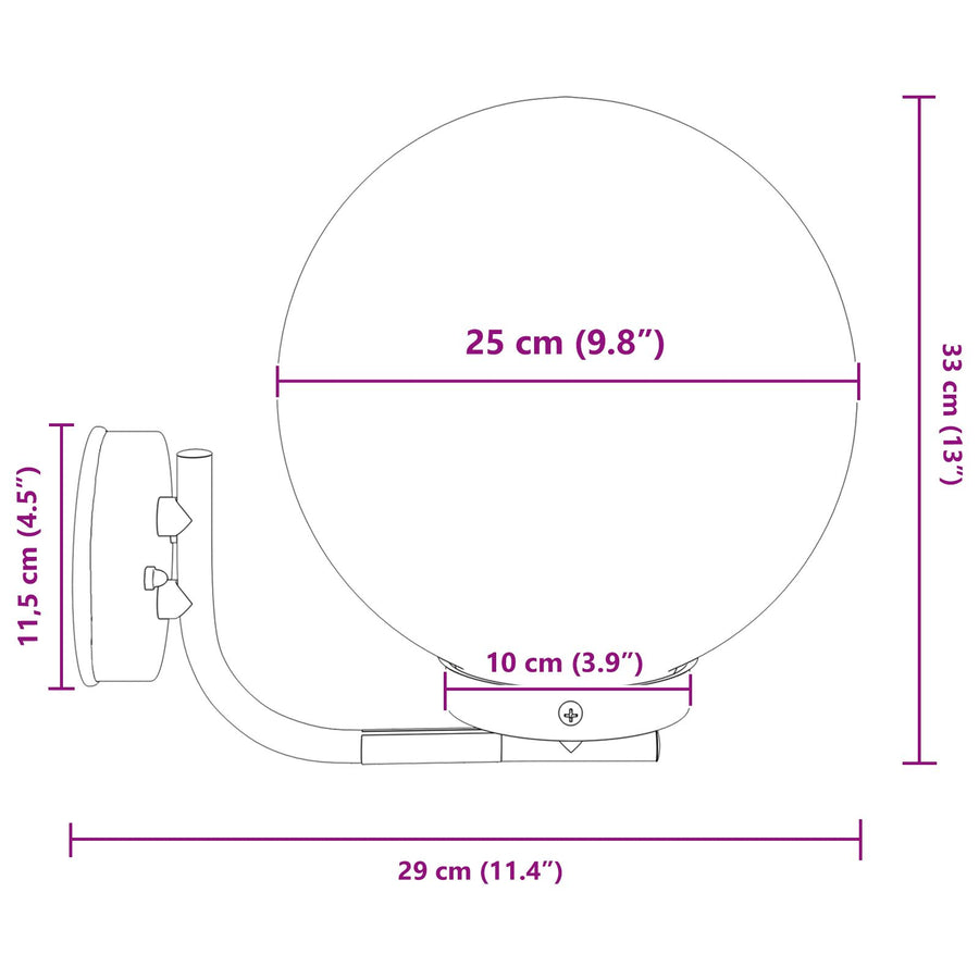 Buitenwandlamp Zilver Rvs Ip44 1