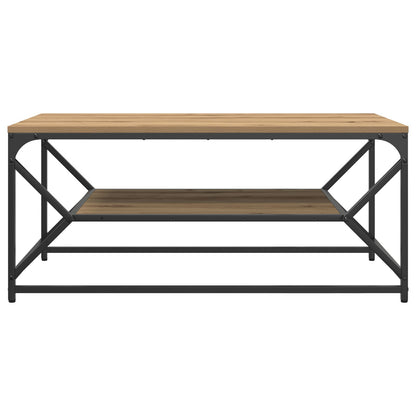 Salontafel Met Plank Artisan Eik Geengineerd Hout Artisan eiken 90 x 50 x 40 cm