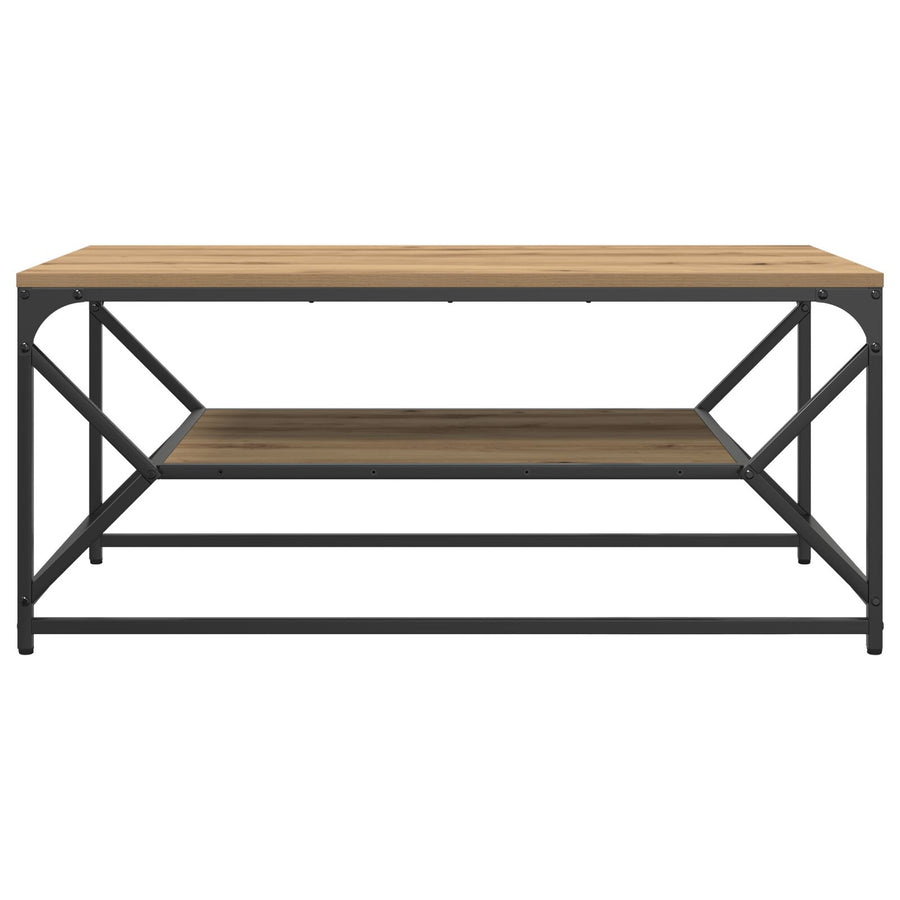 Salontafel Met Plank Artisan Eik Geengineerd Hout Artisan eiken 90 x 50 x 40 cm