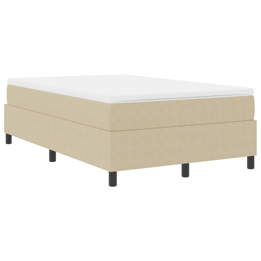 Boxspring Bed Met Matras Lichtgroen Grijs Klein Tweepersoons Corduroy Stof
