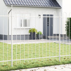 Garden Fence White 1.7 x 1.5 m Powder-coated Steel