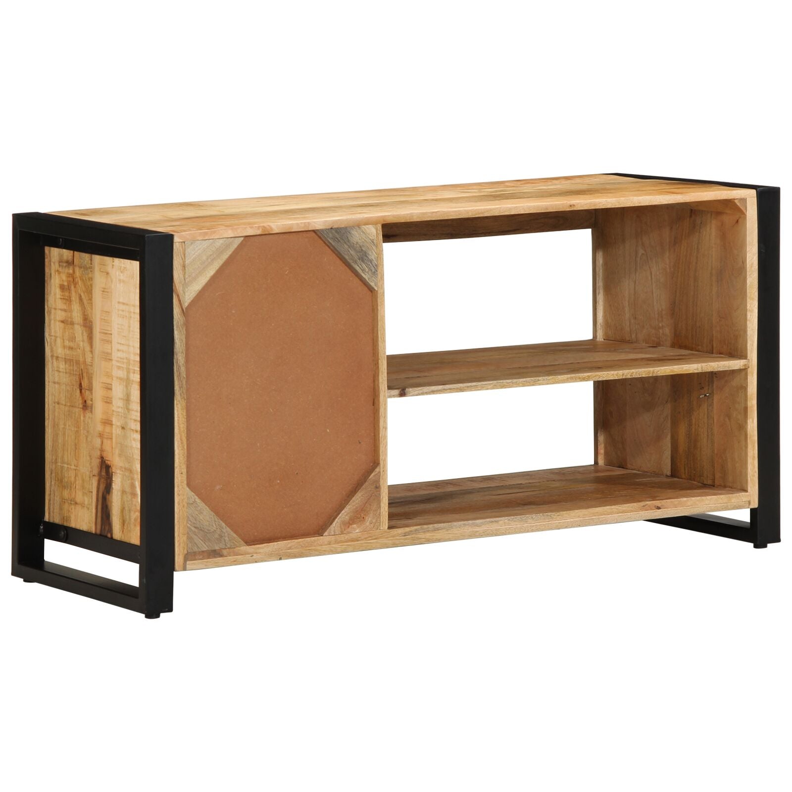 Schoenbank 100X40X50 Cm Massief Hout Ruw Mangohout