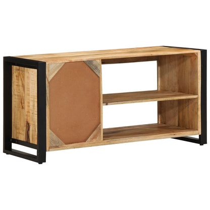 Schoenbank 100X40X50 Cm Massief Hout Ruw Mangohout