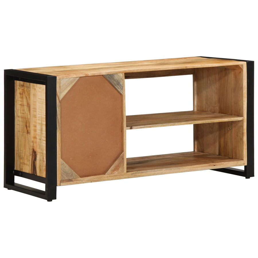 Schoenbank 100X40X50 Cm Massief Hout Ruw Mangohout