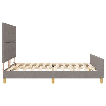 Bedframe Taupe 180X200 Cm Stof Crème