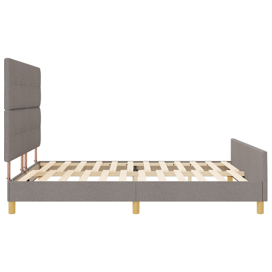 Bedframe Taupe 180X200 Cm Stof Crème
