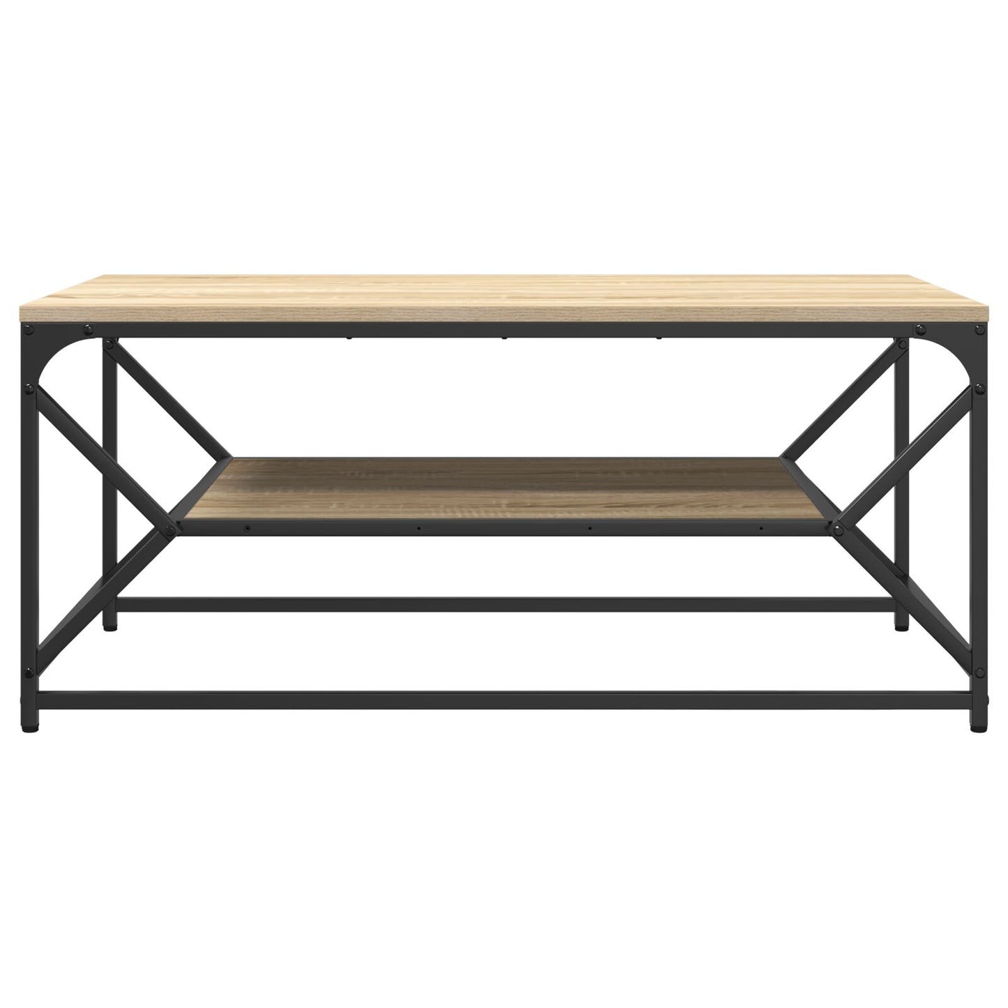 Salontafel Met Plank Bewerkt Hout Sonoma Eiken 90 x 50 x 40 cm