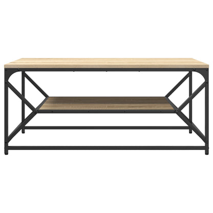 Salontafel Met Plank Bewerkt Hout Sonoma Eiken 90 x 50 x 40 cm