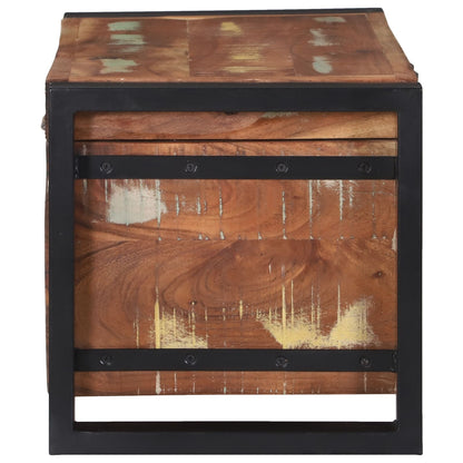 Opbergkisten 60X30X30Cm En Metaal 60 x 30 x 30 cm Massief gerecycled hout