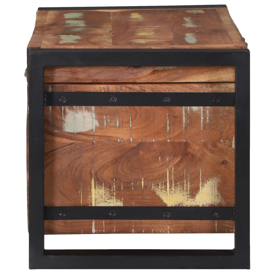 Opbergkisten 60X30X30Cm En Metaal 60 x 30 x 30 cm Massief gerecycled hout