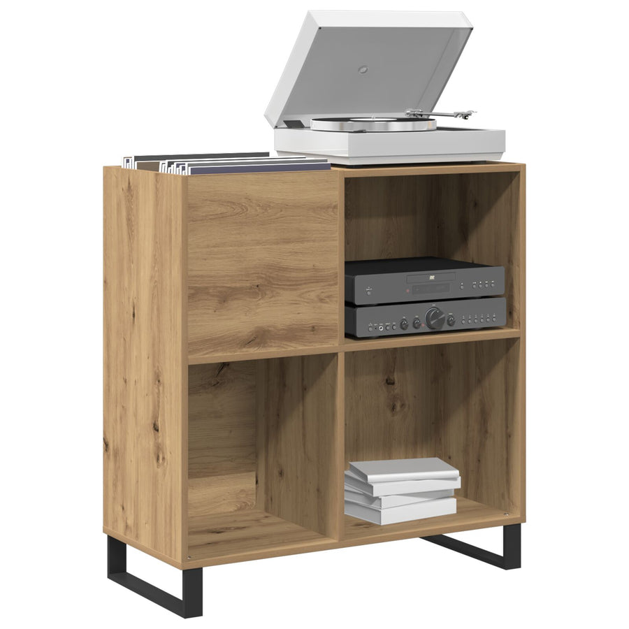 Platenkast 84,5X38X90 Cm Geengineerd Hout Oude Hout
