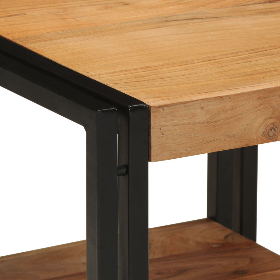 Salontafel 40X50X38 Cm Massief Acaciahout 40 x 40 x 38 cm Gerecycled hout