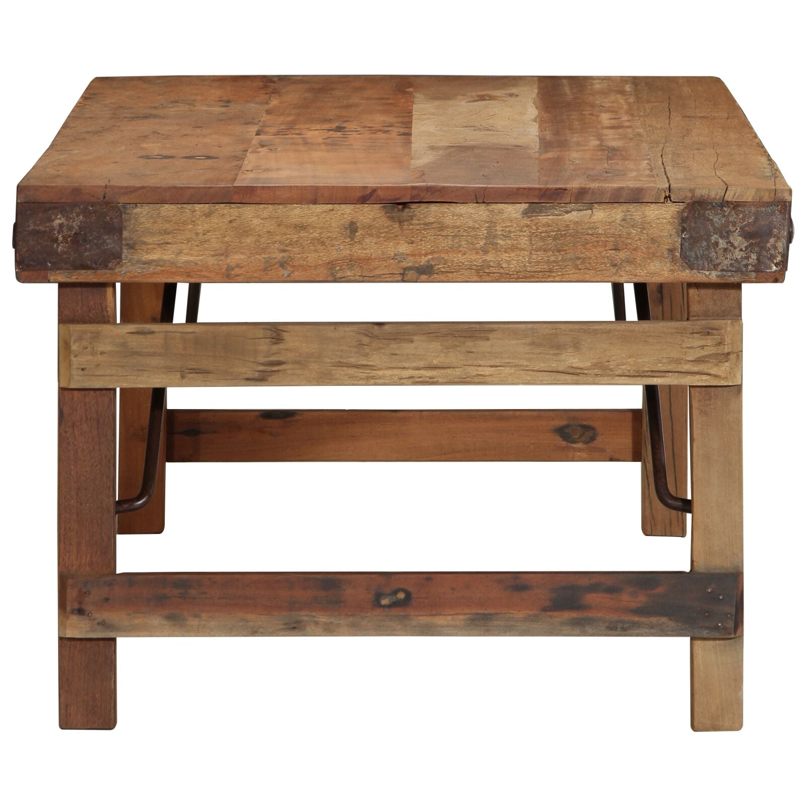 Salontafel Natuurlijk Hout Massief Hout Simpel 110 x 55 x 40 cm