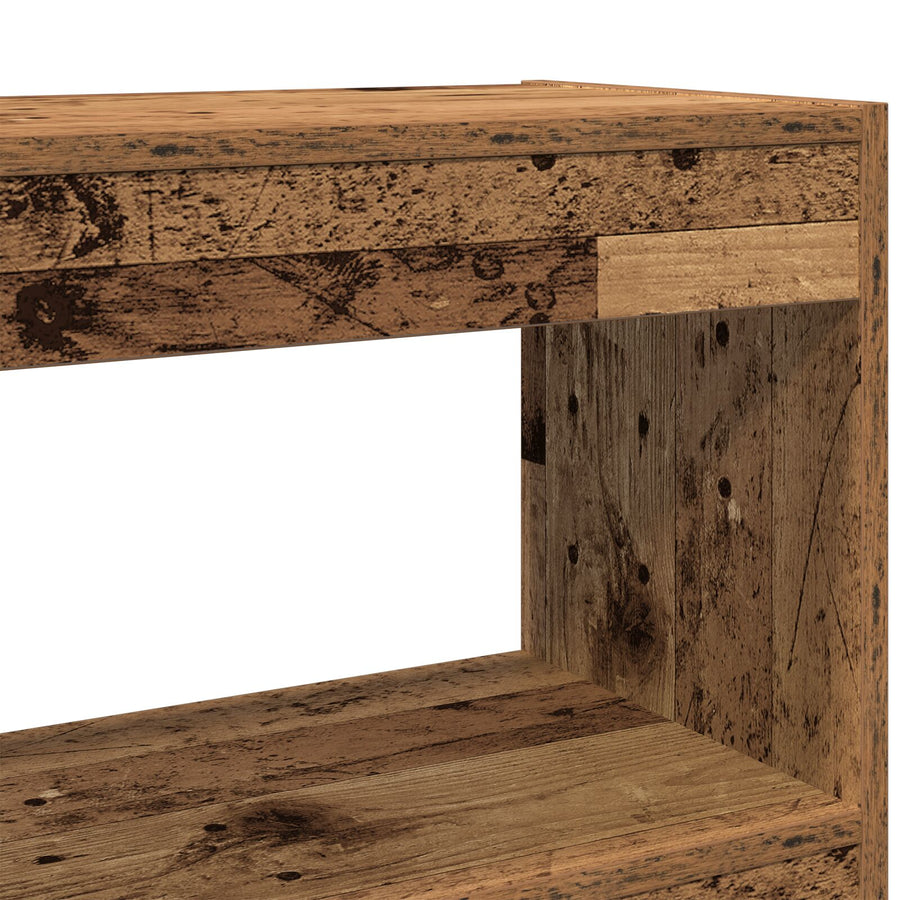 Boekenkast/Room Divider - Rustiek Hout - 100X30X103Cm - Geengineerd Hout
