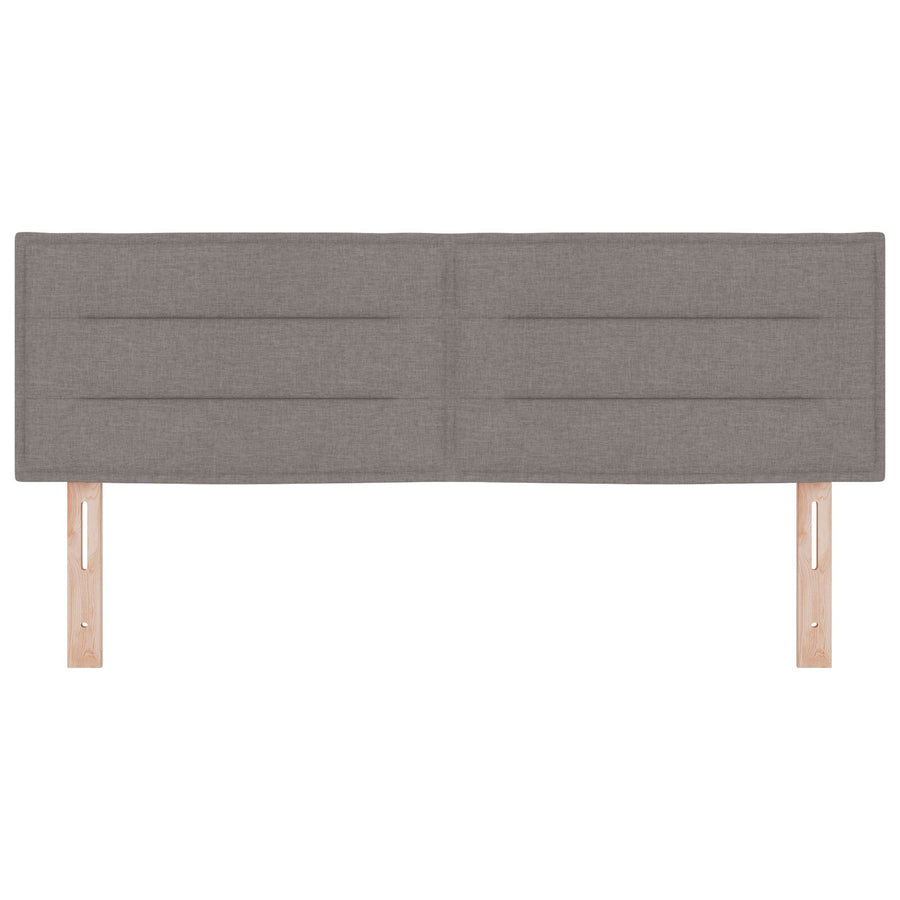Hoofdbord Lijnen Ontwerp Stof Taupe 140 cm Laag hoofdbord