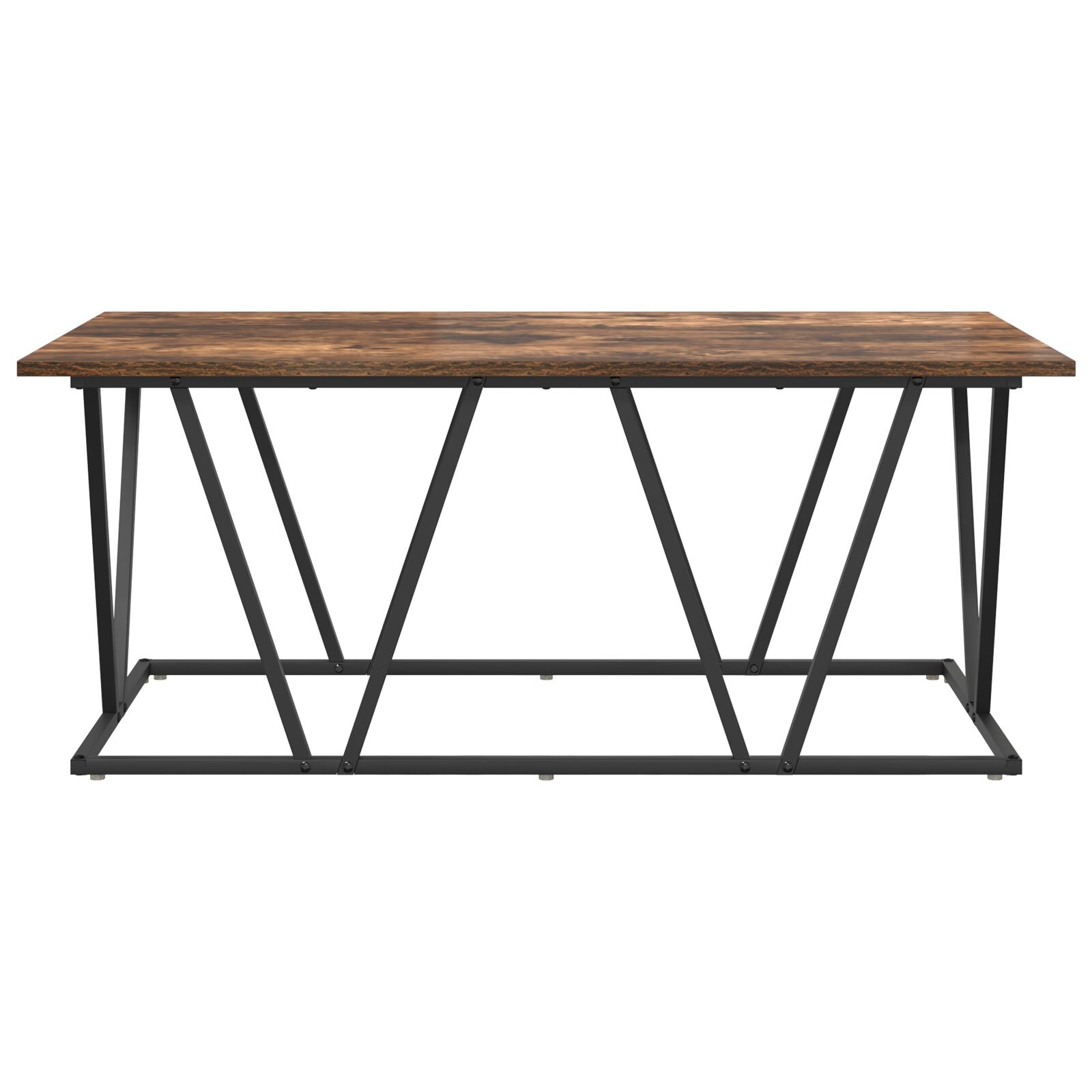 Salontafel Rookeiken 100X50X40 Cm Hout En Metaal Gerookt eiken