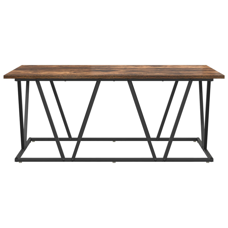 Salontafel Rookeiken 100X50X40 Cm Hout En Metaal Gerookt eiken