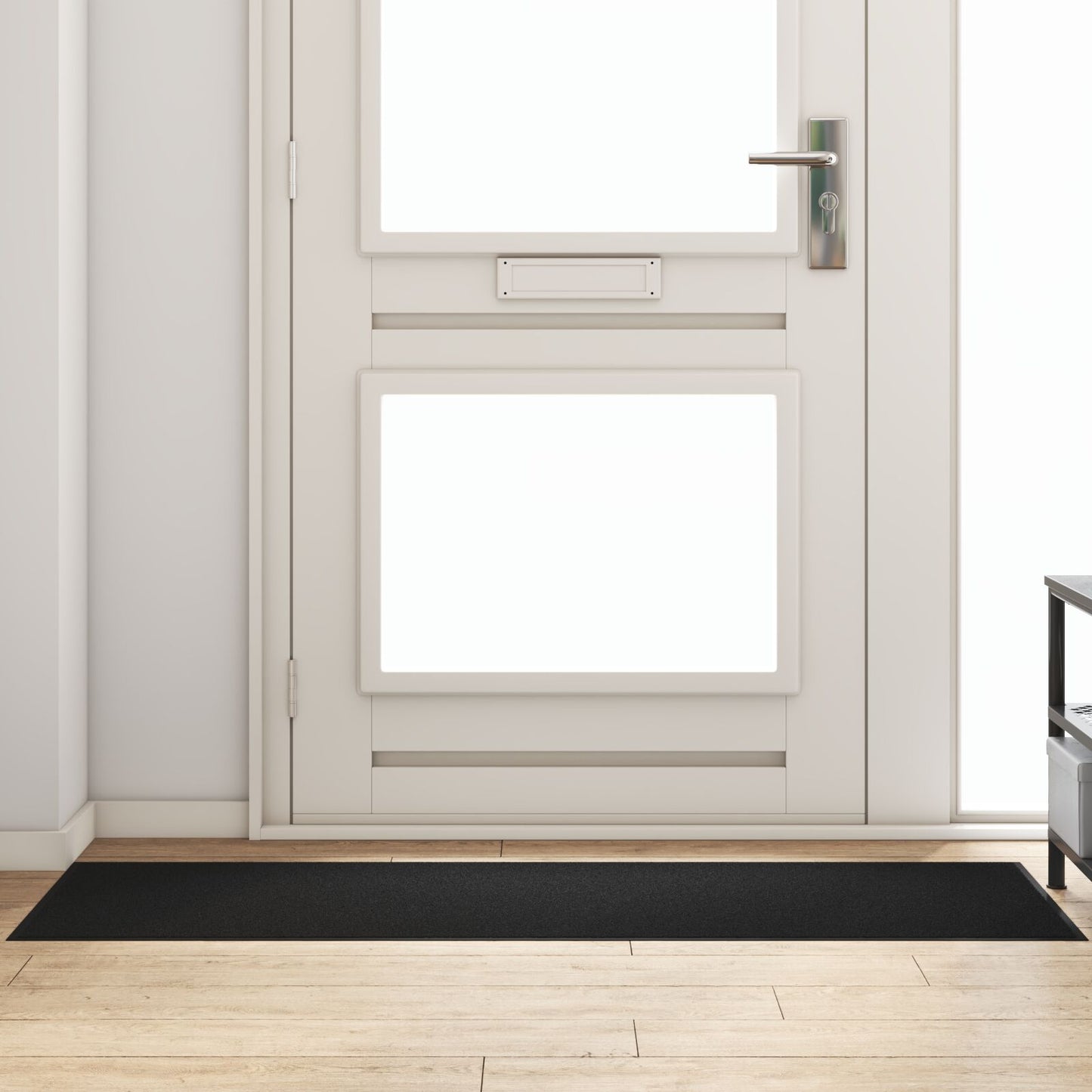 Deurmat Rechthoekig Zwart 60X180 Cm