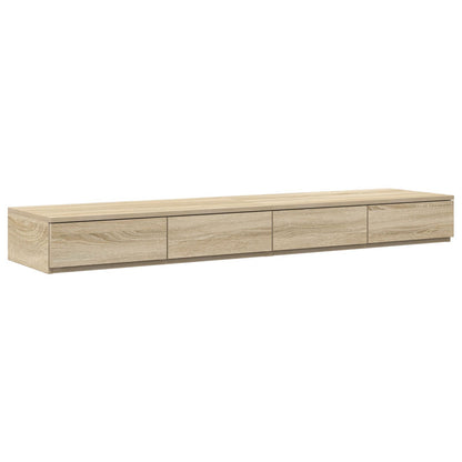 Opslagbedframe Sonoma Eiken Bewerkt Hout 160 X 200 Cm Artisanaal Eiken
