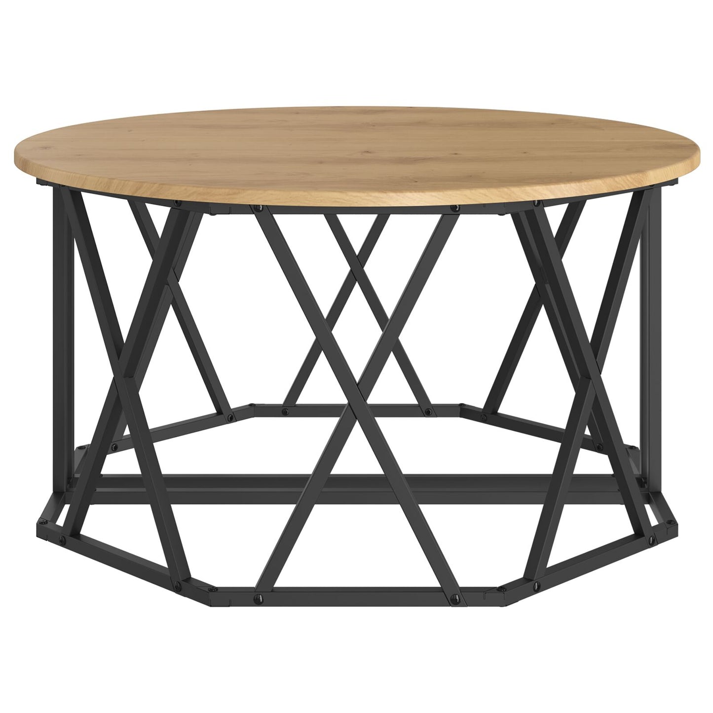 Salontafel 80X80X42 Cm Gemaakt Van Engineered Wood Artisan eiken