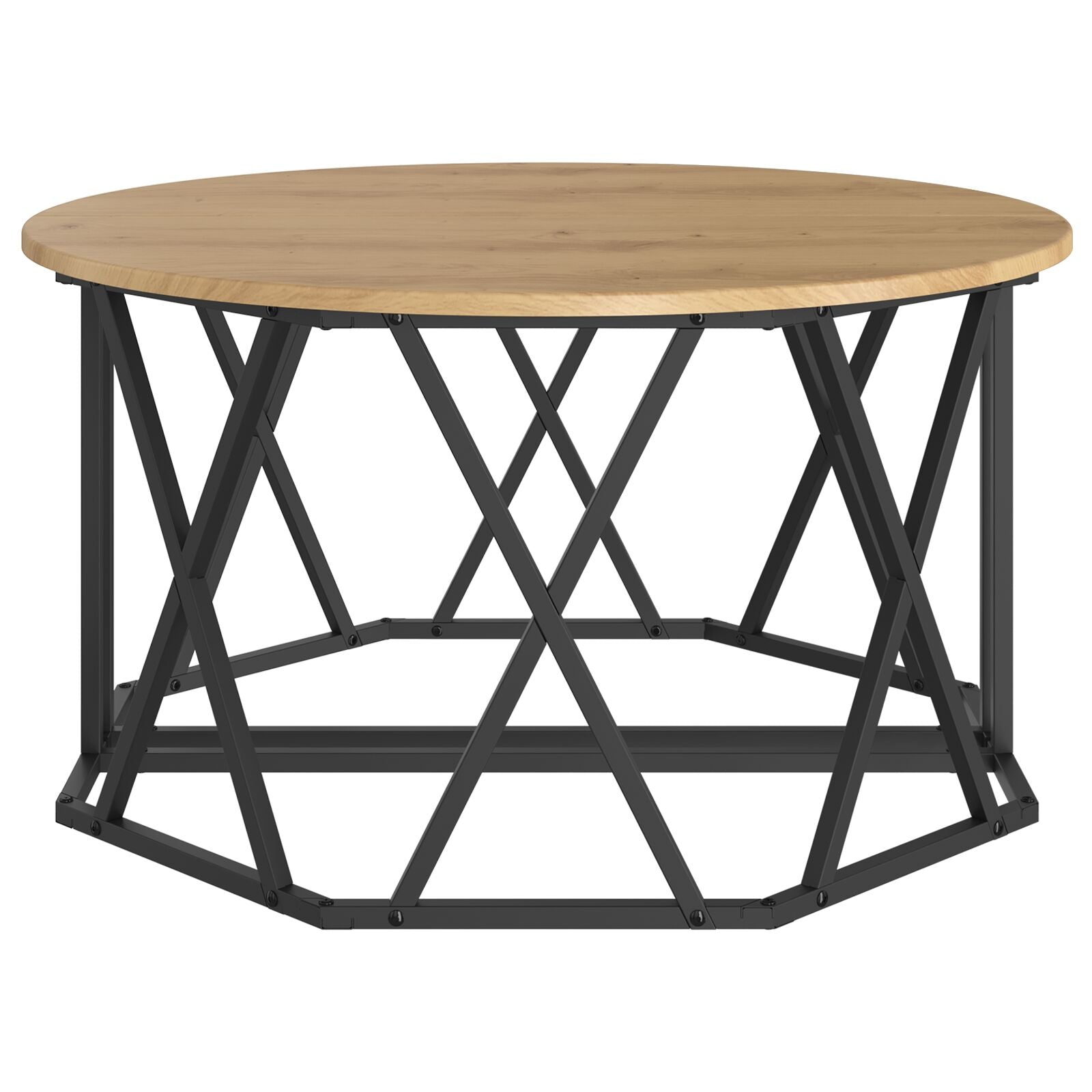 Salontafel 80X80X42 Cm Gemaakt Van Engineered Wood Artisan eiken