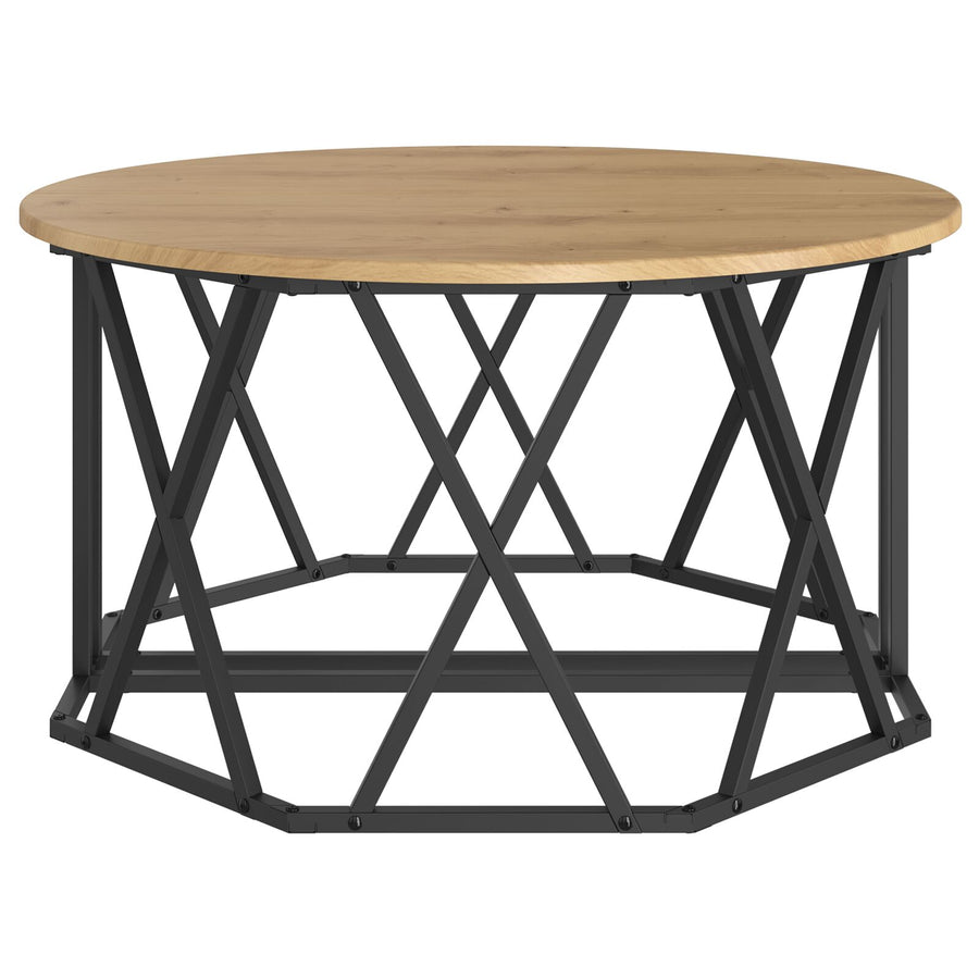 Salontafel 80X80X42 Cm Gemaakt Van Engineered Wood Artisan eiken