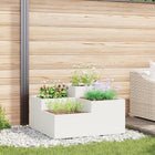 Plantenbak 100x100x48 cm staal wit