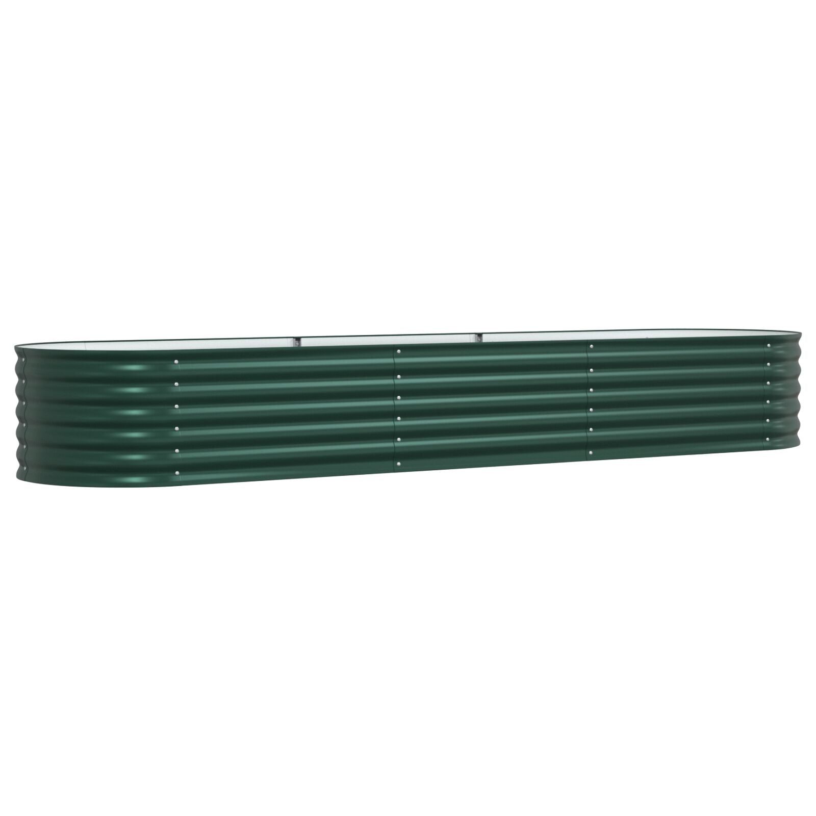 Tuin Verhoogd Bed Gegalvaniseerd Staal 320 x 80 x 44 cm Groen