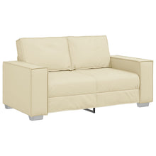 Loveseat Bank Kunstleer Crème 120 cm