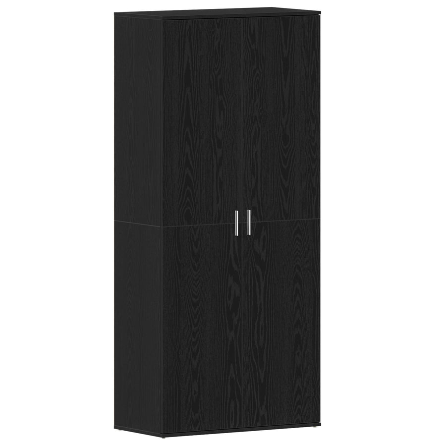 Schoenenkast Zwarte Eik 80x39x180 cm Gemaakt Hout