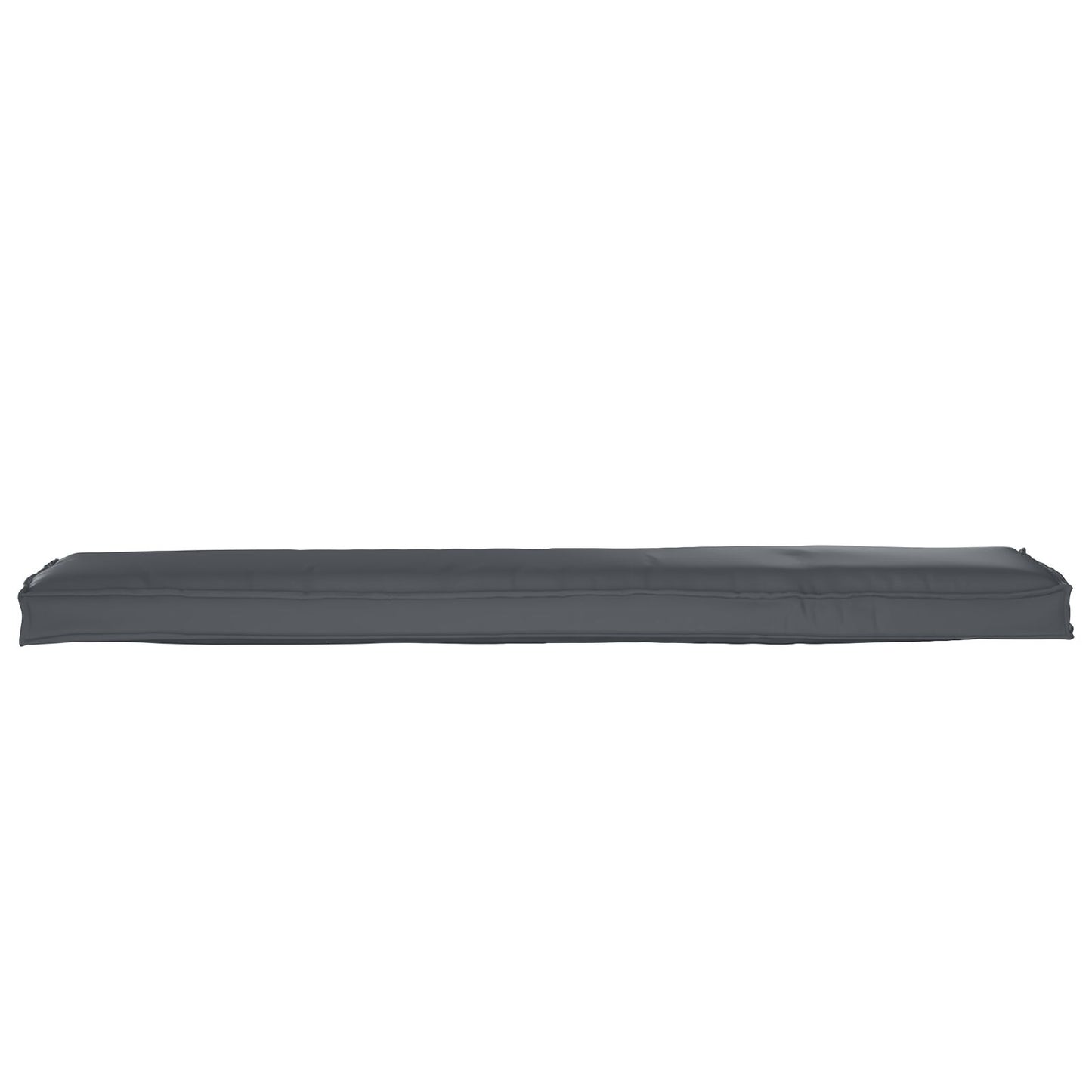 Pallet Kussens Voor De Bank 2 Stuks 180X40X8 Cm Polyester Grijs