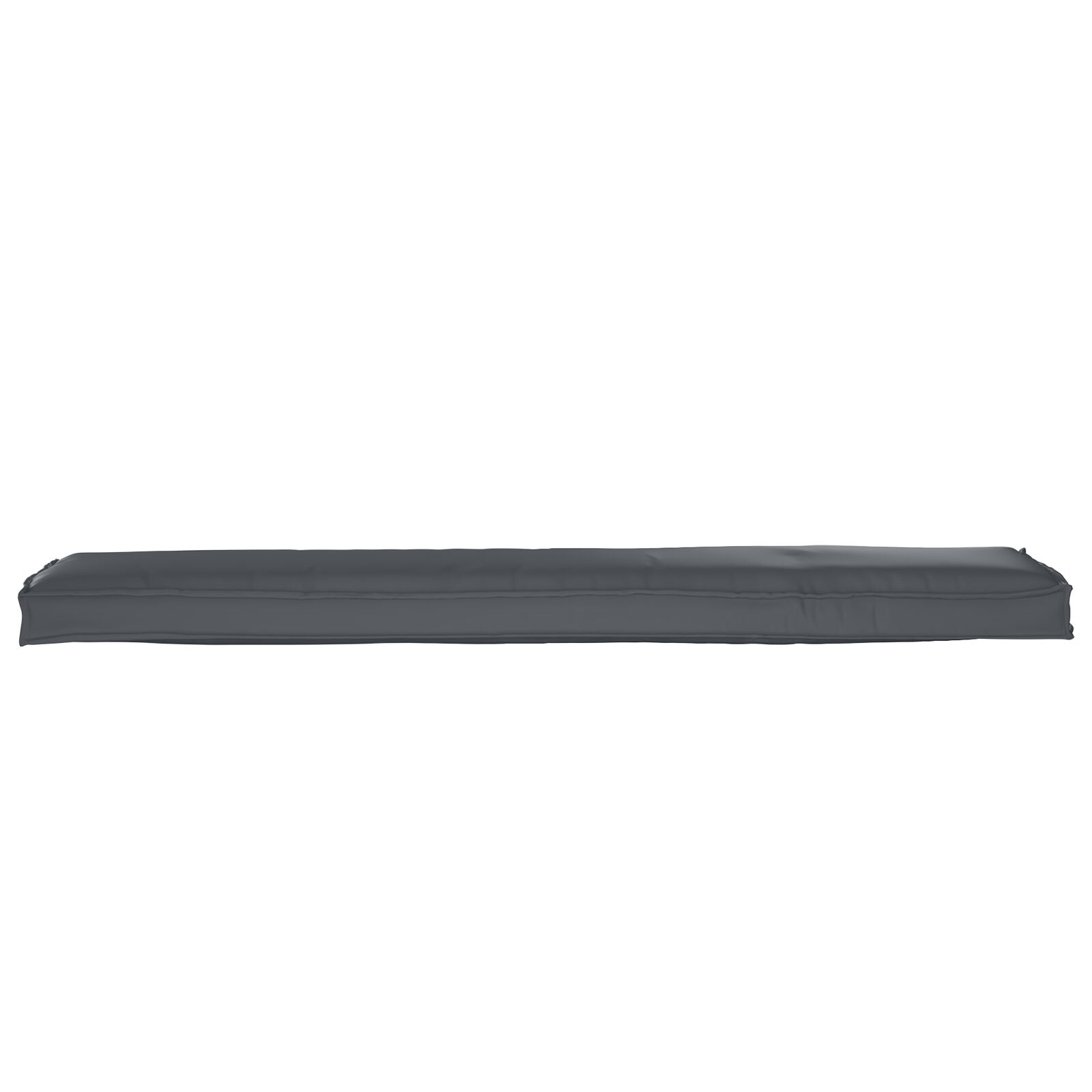 Pallet Kussens Voor De Bank 2 Stuks 180X40X8 Cm Polyester Grijs