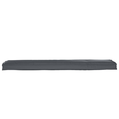 Pallet Kussens Voor De Bank 2 Stuks 180X40X8 Cm Polyester Grijs