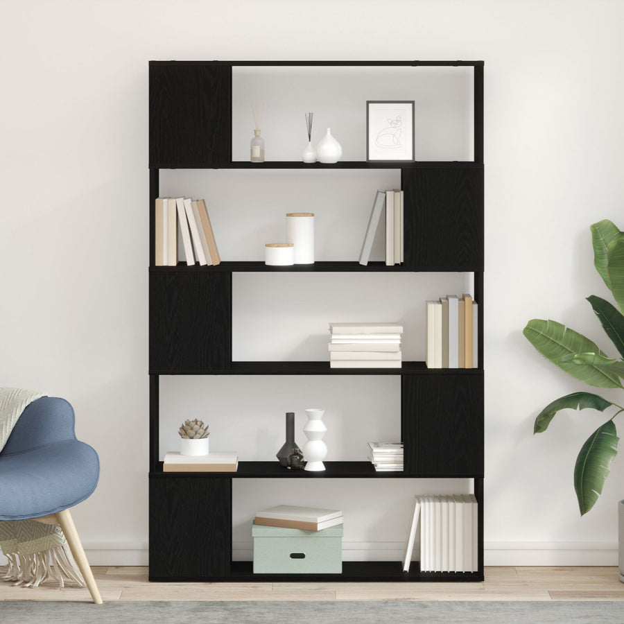 Boekenplank Gelaagd Hout Zwart eiken 100 x 24 x 155 cm