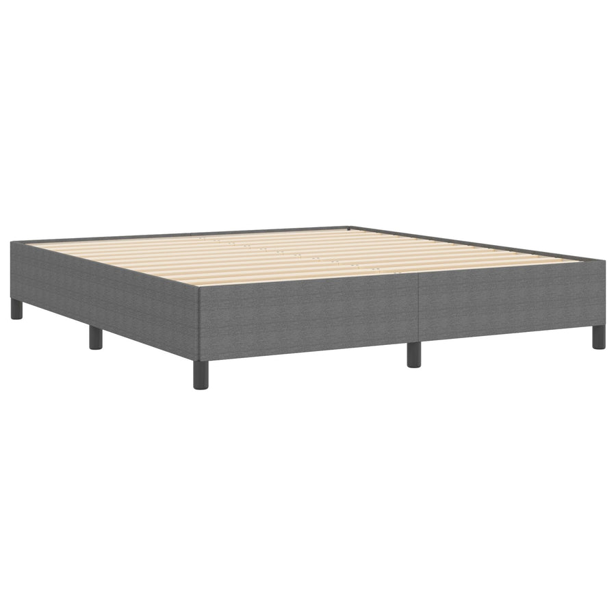 Bedframe Corduroy Stof Lichtgrijs 180 x 200 cm