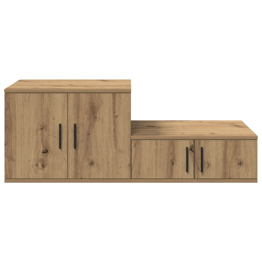 Opslagkast Artisan Eiken Gelaagd Hout Ambachtelijk eiken 127 x 41 x 40 cm