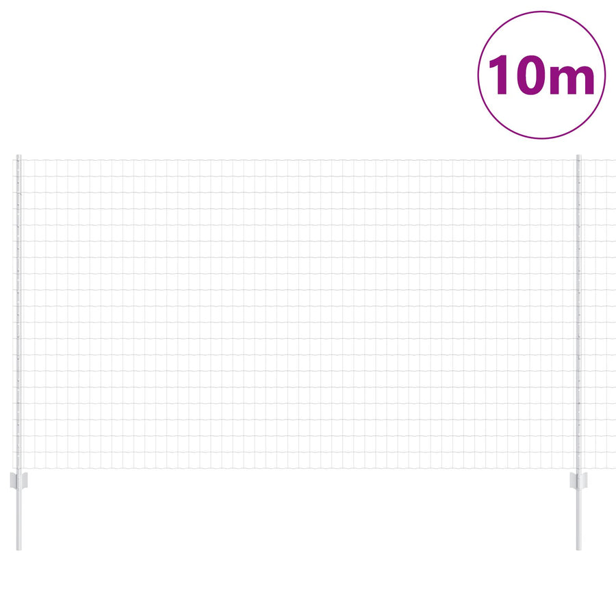 Tuinhek Set Set Van 2 Verzinkt Staal 10 X 1,4 M Duurzaam