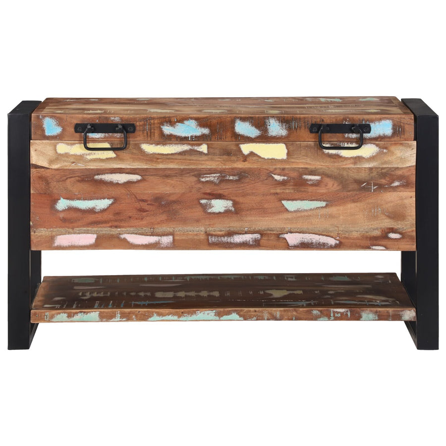 Opbergdoos Meerkleurig 80X35X45 Cm Massief Hout Gerecycled Massief gerecycled hout