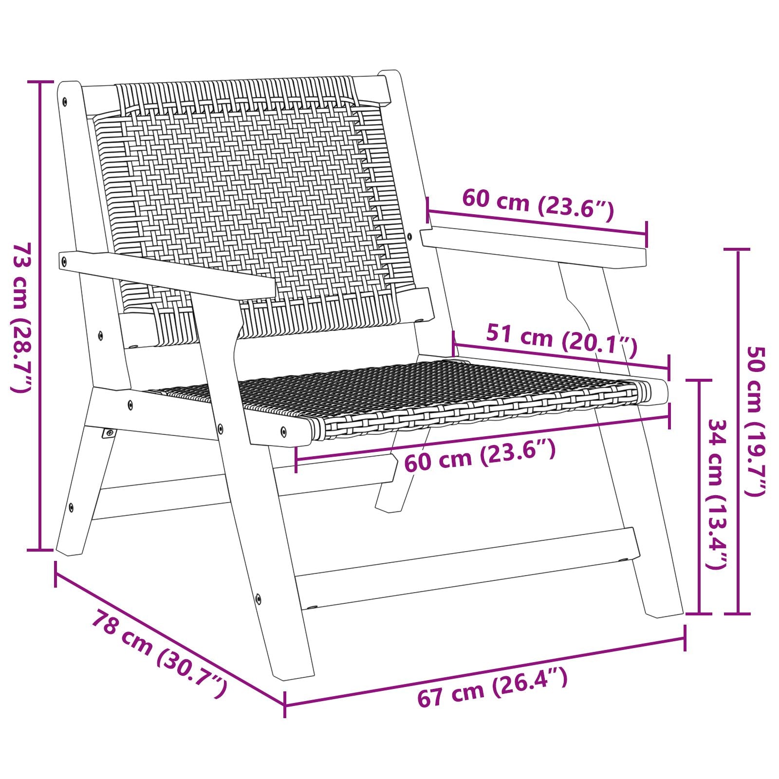 Tuinstoelen Met Tafel 3-Delige Set - Zwart Massief Acaciahout