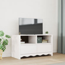 Tv-Kast ""Drammen"" 99X43X55 Cm Massief Hout Vuren Wit