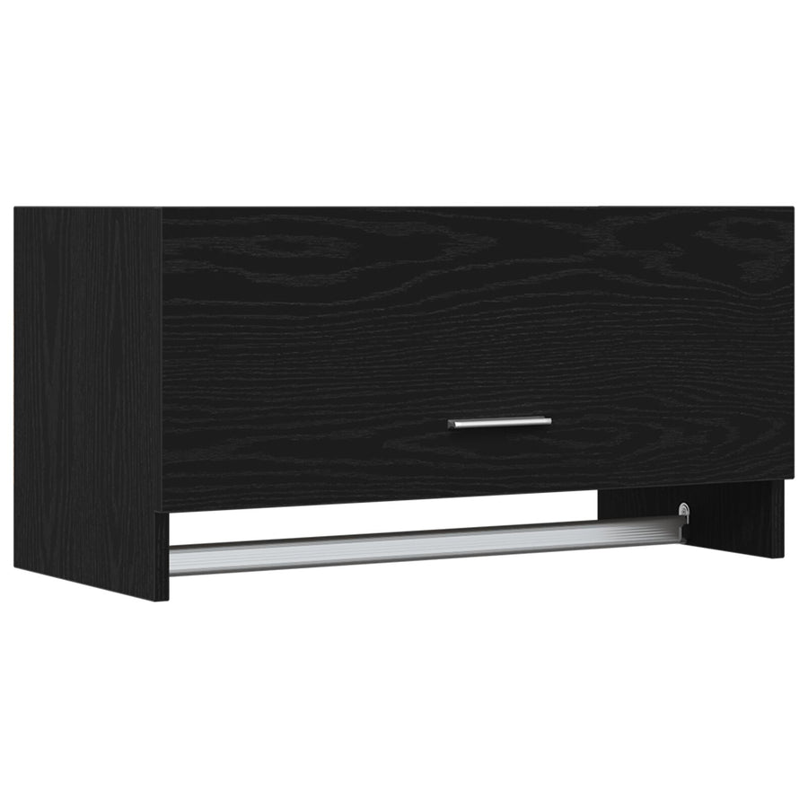 Kast Bewerkt Hout Opslag Zwart eiken 70 x 32,5 x 35 cm