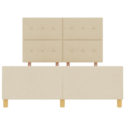 Bedframe Crème 140X190 Cm Stoffen Crème