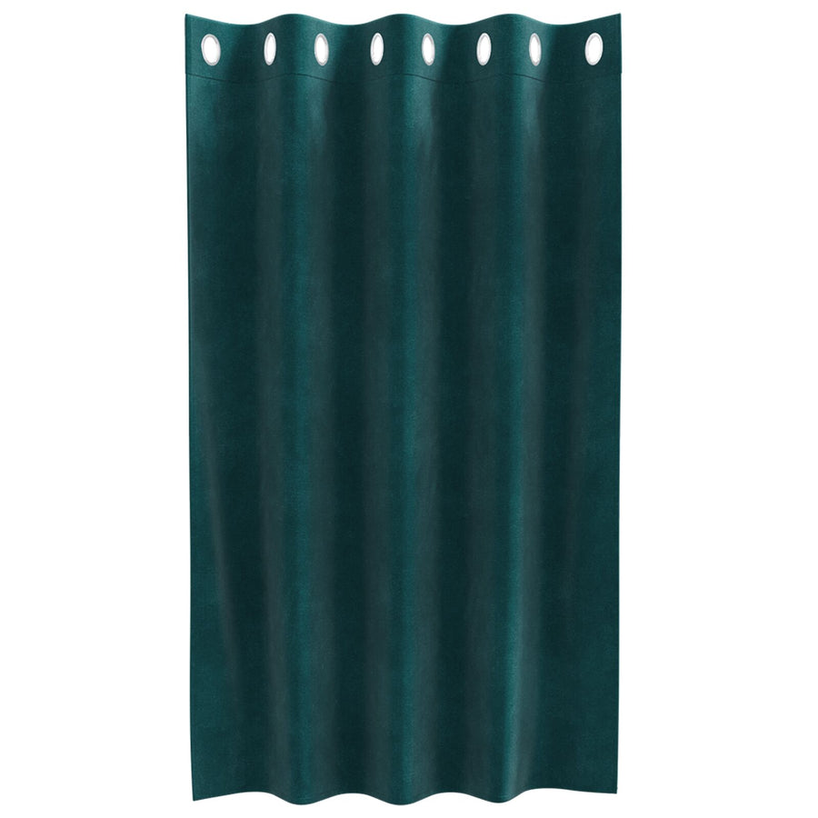 Zwarte Verduisteringsgordijnen Met Ogen 2 Stuks E Velvet Donkergroen 140 x 140 cm met oogjes